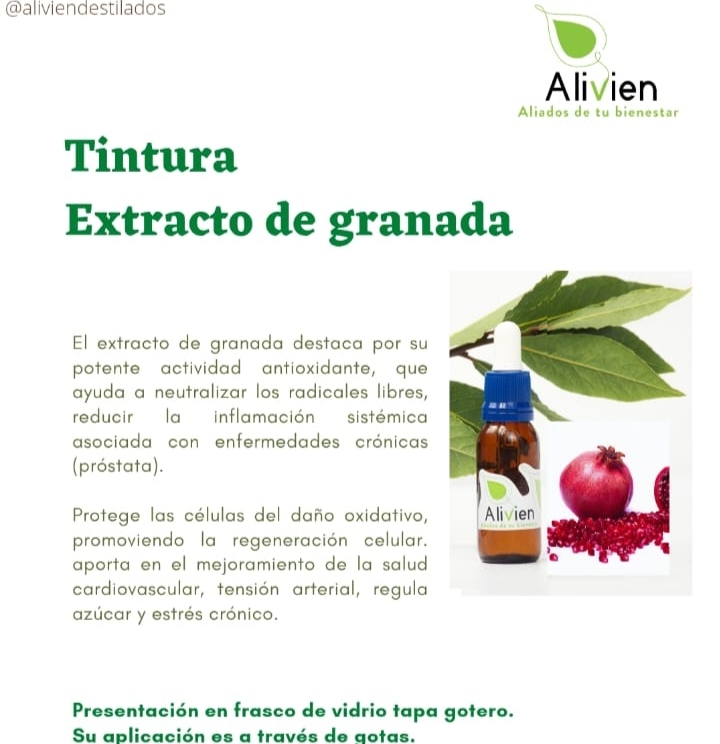 Tintura Extracto de Granada