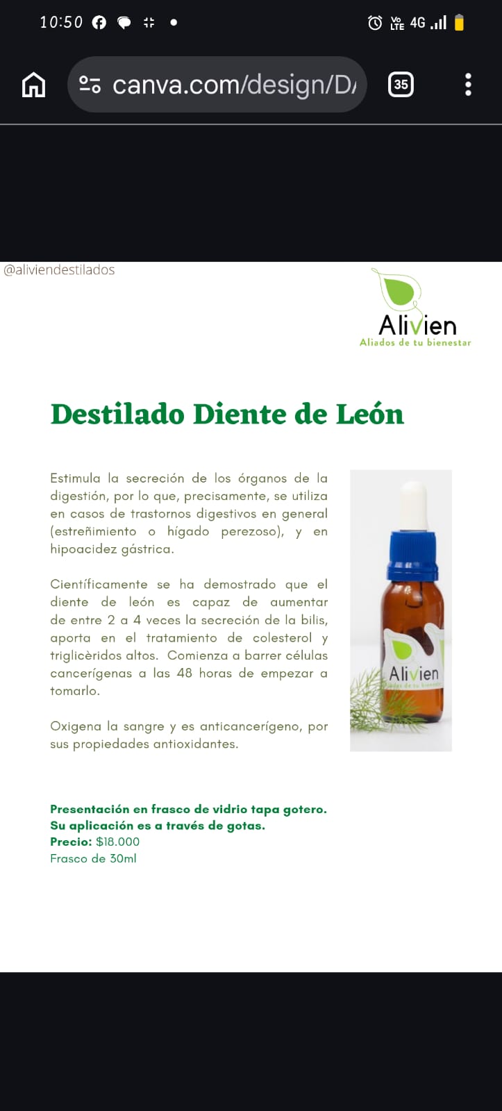 Extracto Diente de león 