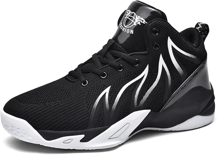 CJSPORX Zapatos de baloncesto para hombre, transpirables, antideslizantes, zapatillas deportivas de moda