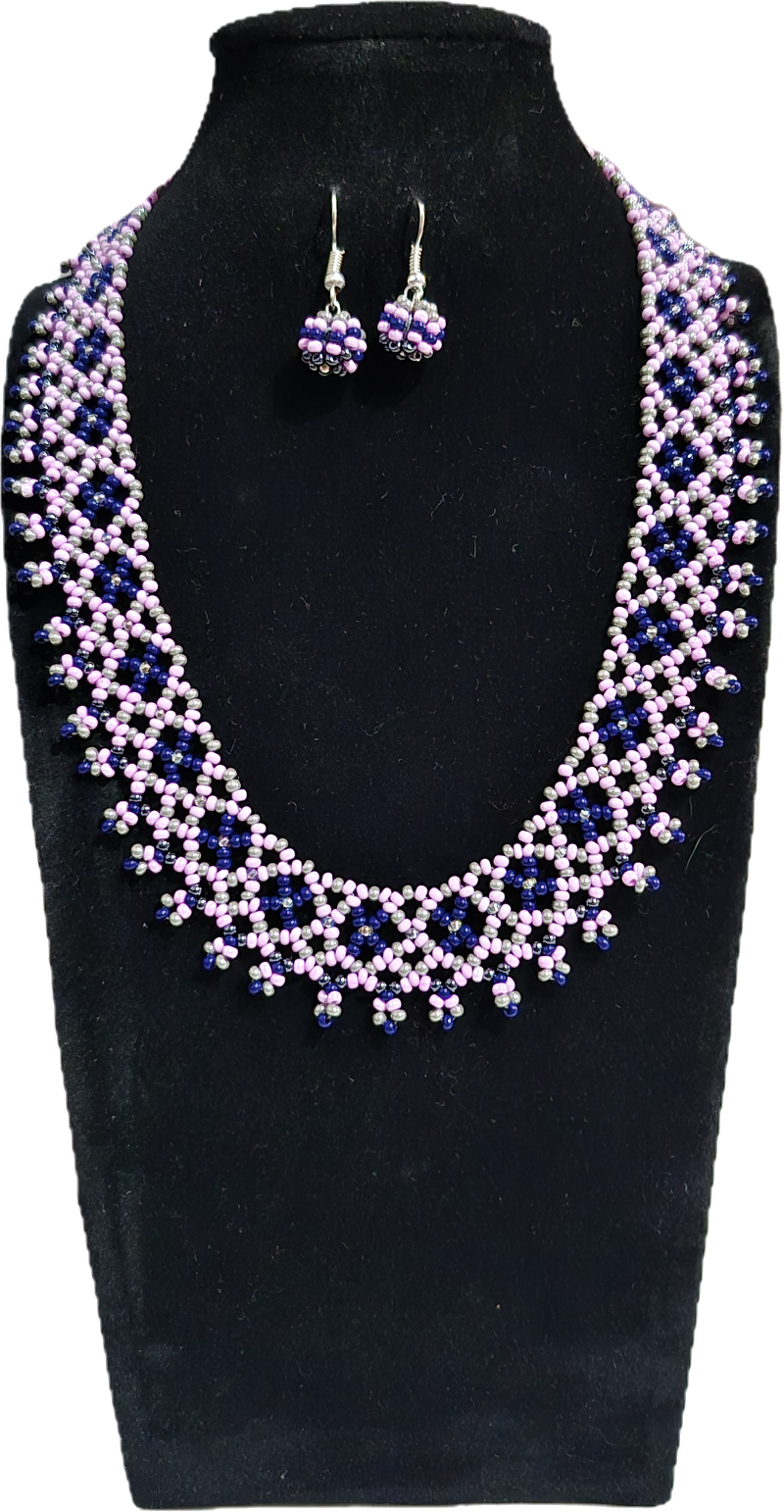 Collar y aretes- Jardín de Ensueño