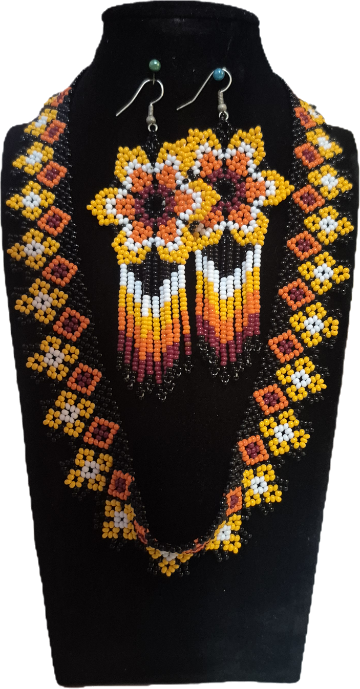 Collar y aretes- Raíces Emberá