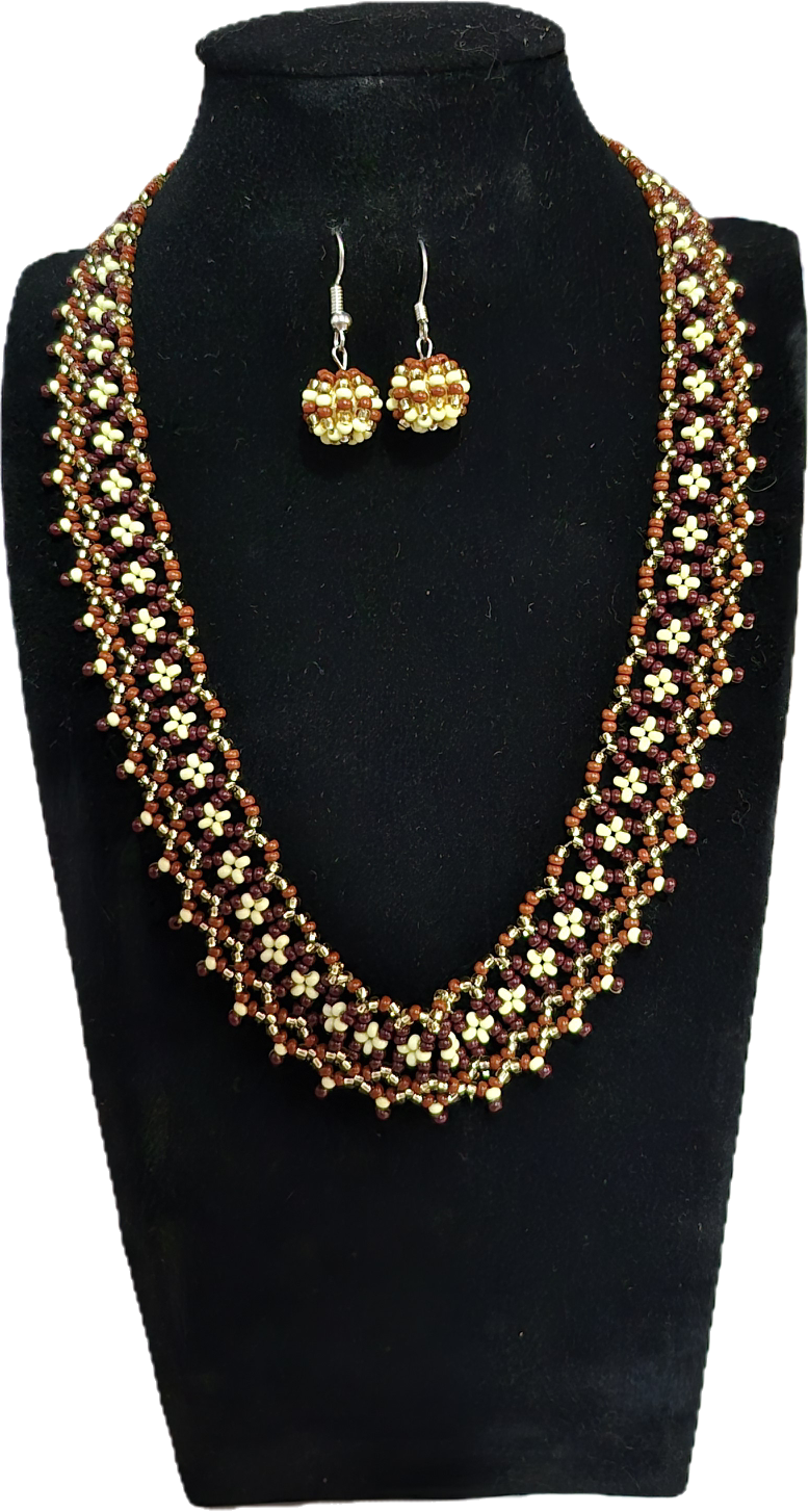 Collar y aretes- Raíz Cálida